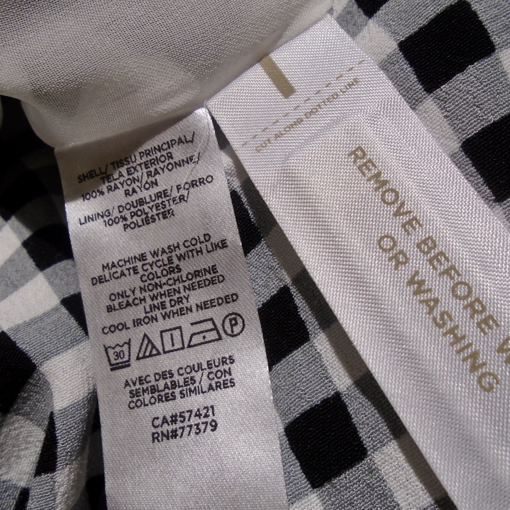 ANN TAYLOR NWT Gingham Belted Shirtdress 8P - Picture 8 of 9